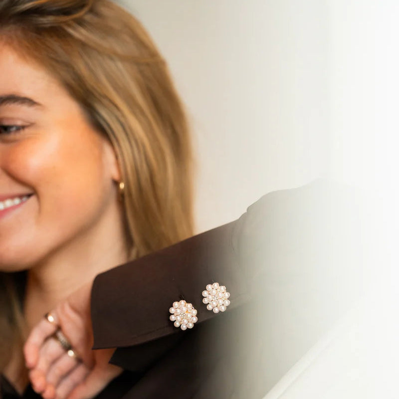 Rosace flower - 1 paire